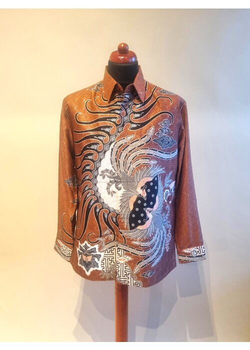Batik overhemd lange mouw 2206-02