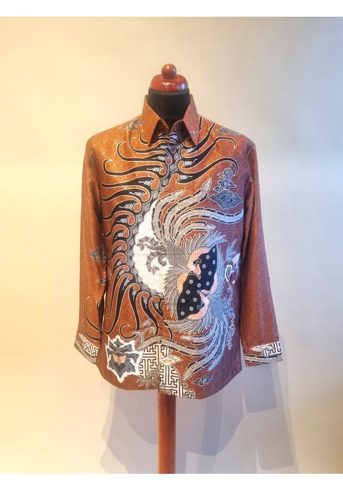 Batik overhemd lange mouw 2206-02