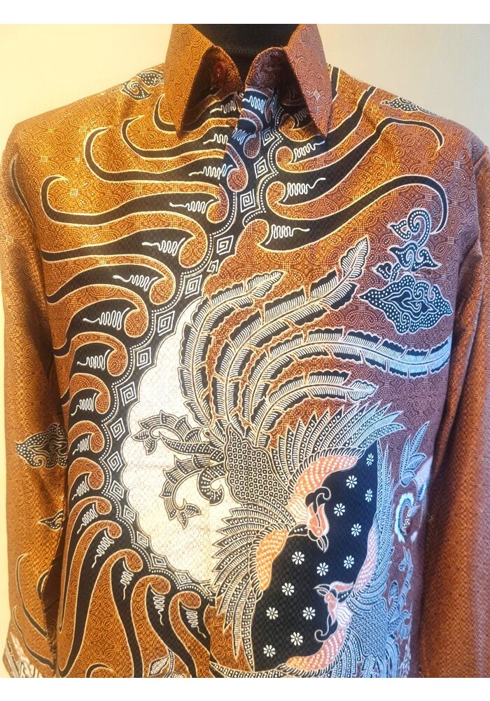 Batik overhemd lange mouw 2206-02