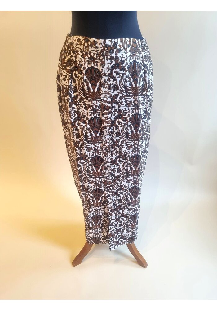 Bruidskebaya navy rood met bijpassende sarong