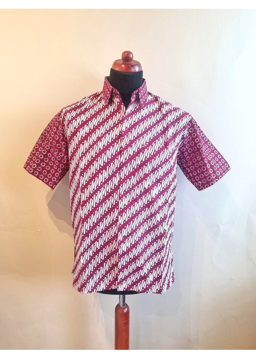 Batik overhemd korte mouw 1108-03