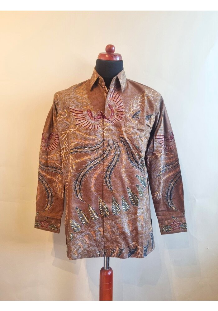 Batik overhemd lange mouw 1108-06