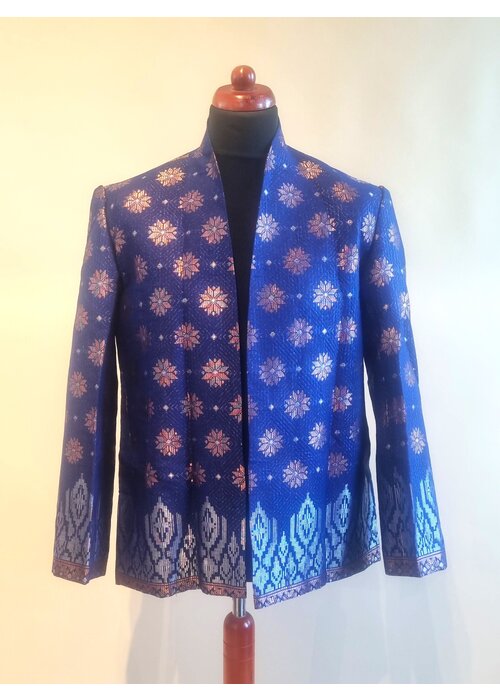 Beskap songket navyblue