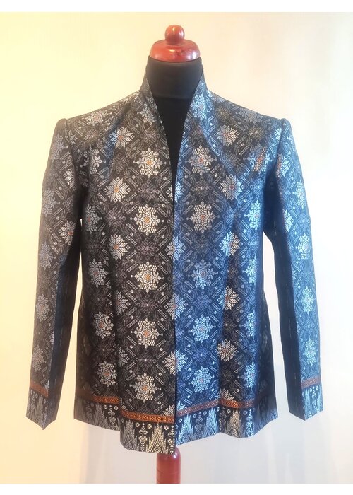 Beskap songket antraciet