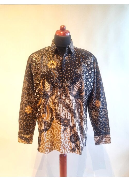 Batik overhemd lange mouw 2208-01