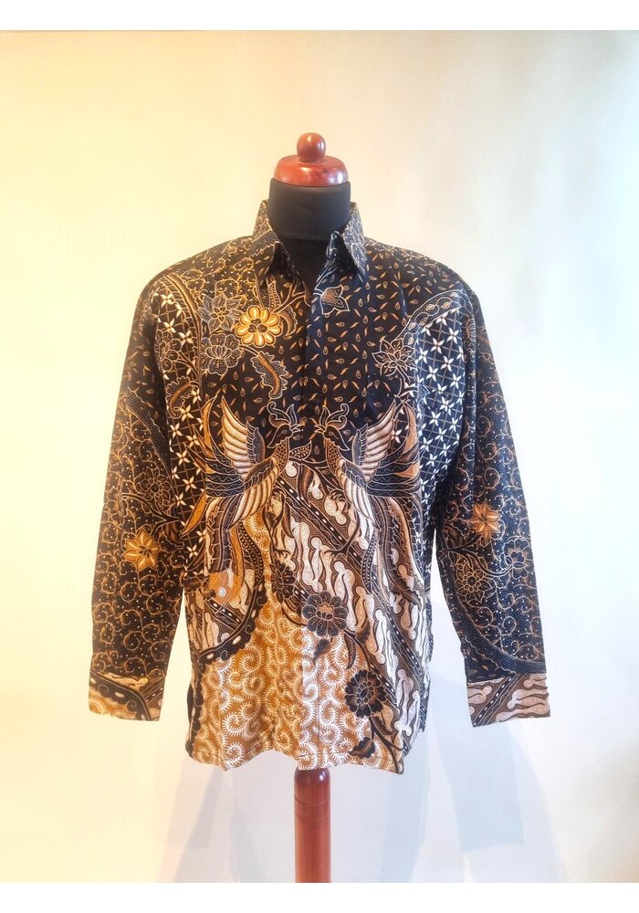 Batik overhemd lange mouw 2208-01