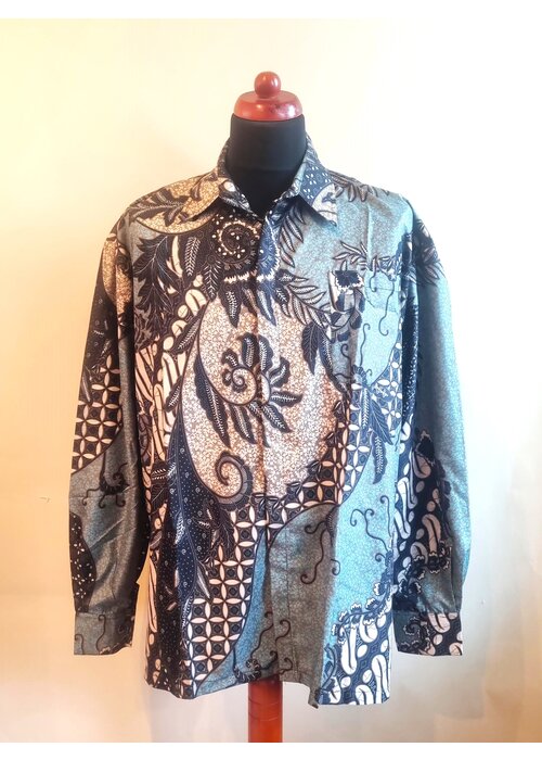 Batik overhemd lange mouw 3008-02