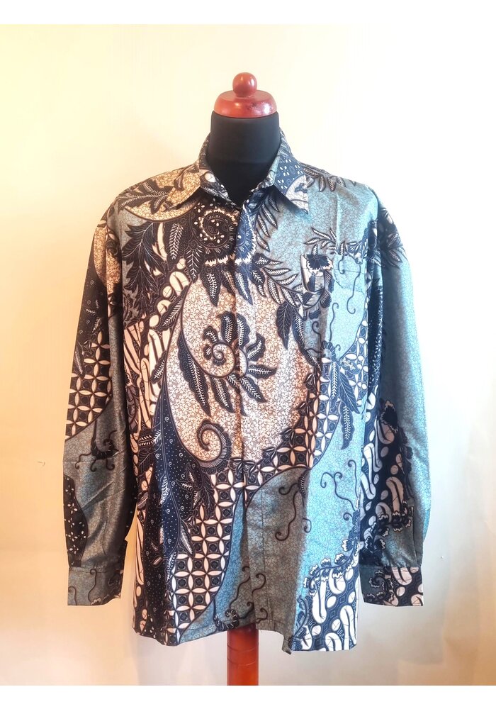 Batik overhemd lange mouw 3008-02