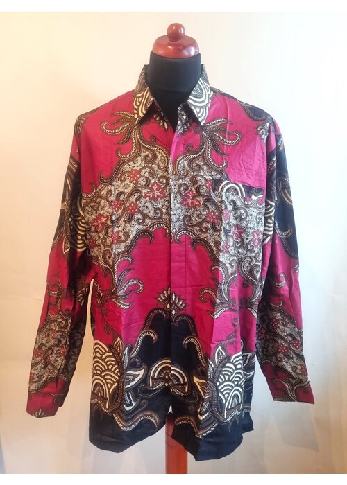 Batik overhemd lange mouw 3008-03