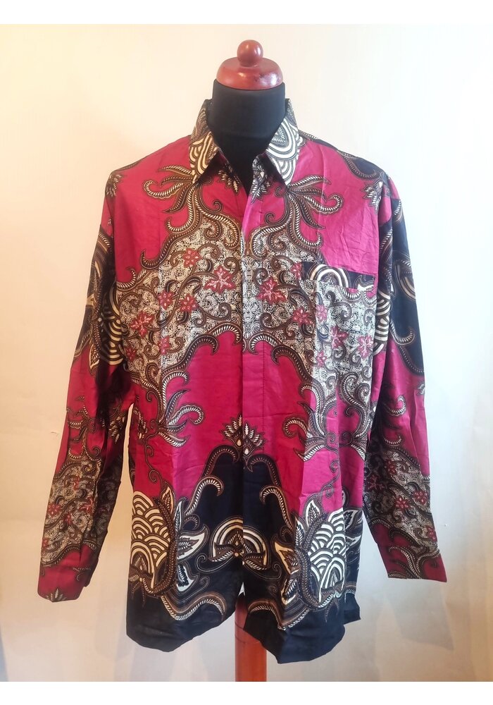 Batik overhemd lange mouw 3008-03