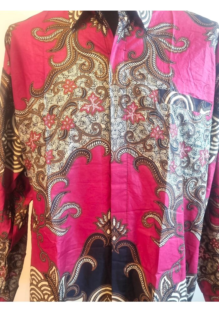 Batik overhemd lange mouw 3008-03