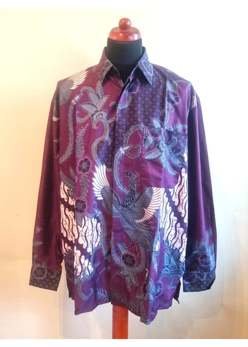Batik overhemd lange mouw 3008-04