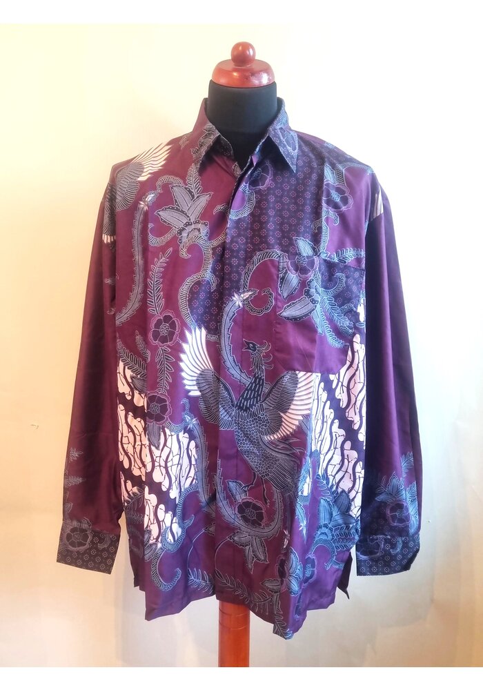 Batik overhemd lange mouw 3008-04