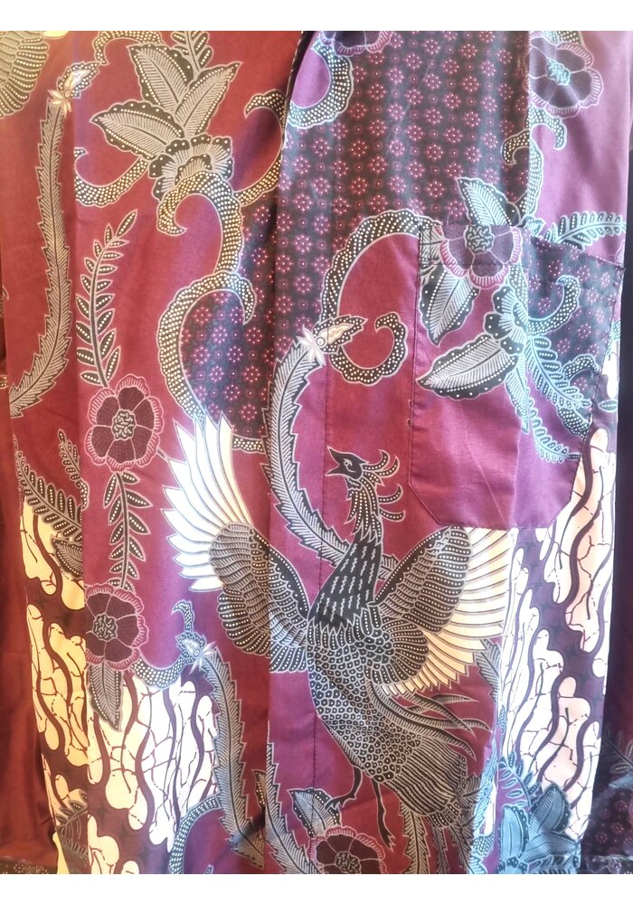 Batik overhemd lange mouw 3008-04