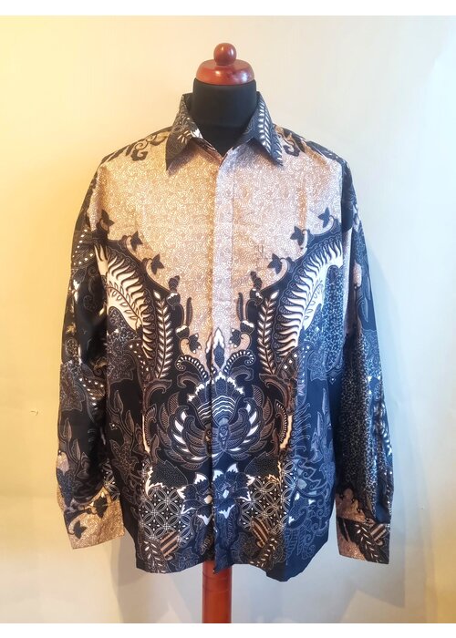 Batik overhemd lange mouw 3108-01