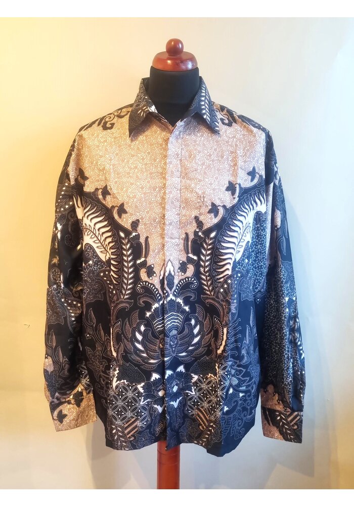 Batik overhemd lange mouw 3108-01