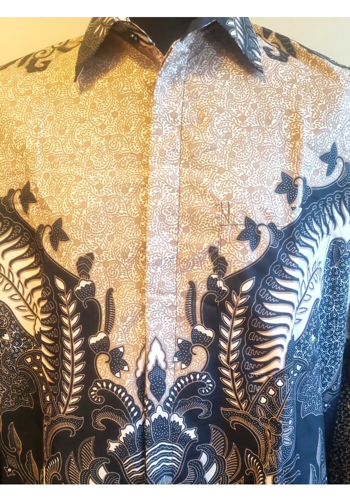 Batik overhemd lange mouw 3108-01