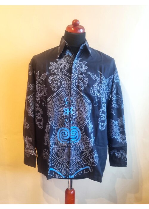 Batik overhemd lange mouw 3108-02