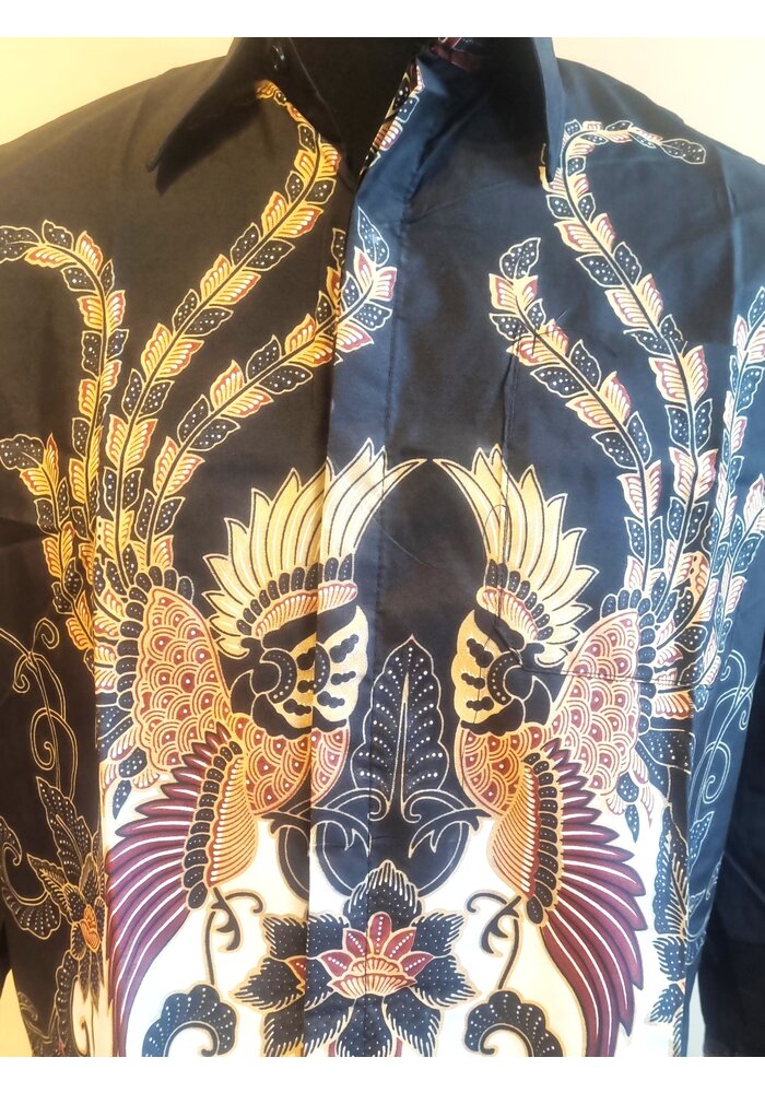 Batik overhemd lange mouw 3108-03