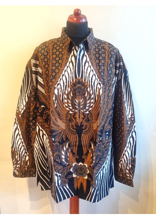 Batik overhemd lange mouw 3108-06