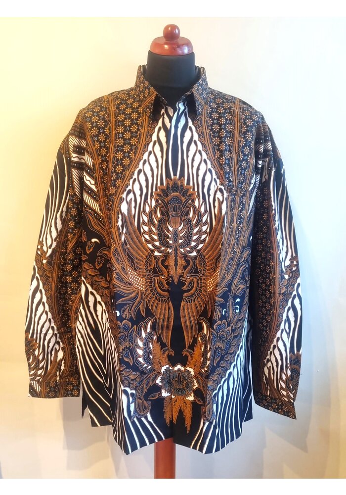 Batik overhemd lange mouw 3108-06