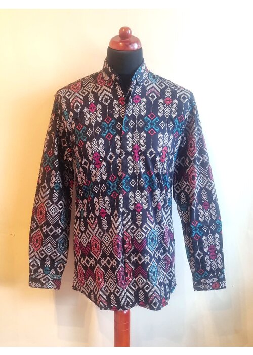 Batik overhemd lange mouw 0109-01