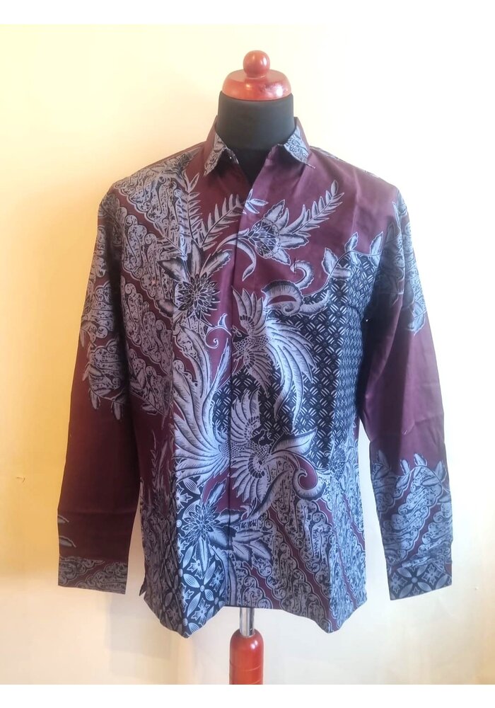 Batik overhemd lange mouw 0109-03