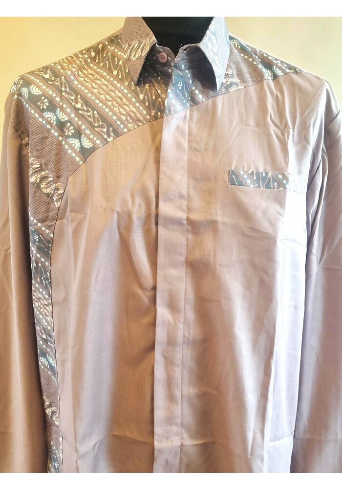 Batik overhemd lange mouw 0810-09