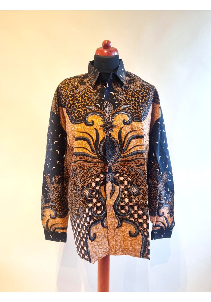 Batik overhemd lange mouw 0910-02