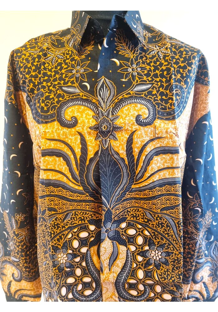 Batik overhemd lange mouw 0910-02