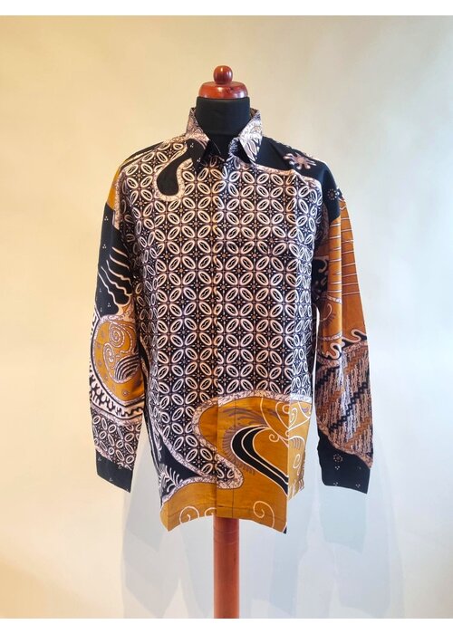 Batik overhemd lange mouw 0910-04