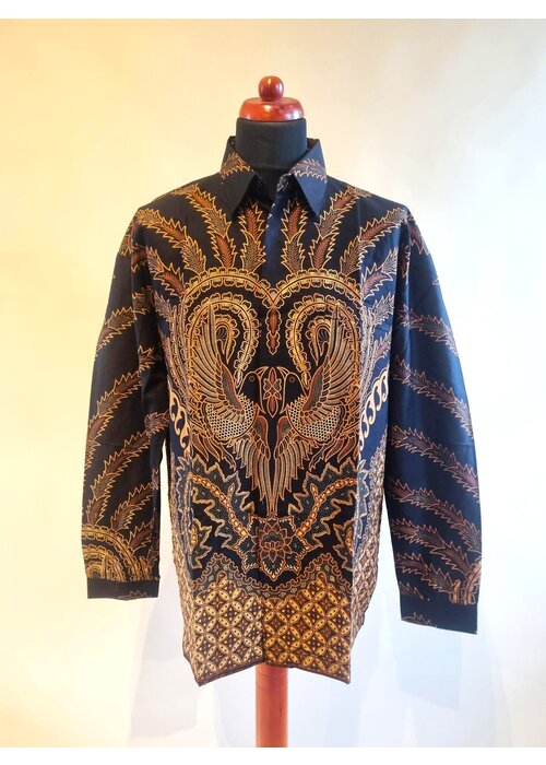 Batik overhemd lange mouw 0910-05