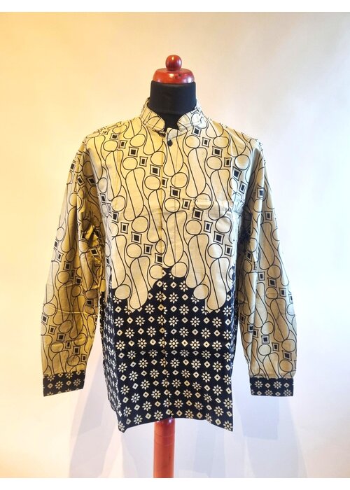 Batik overhemd lange mouw 0910-07