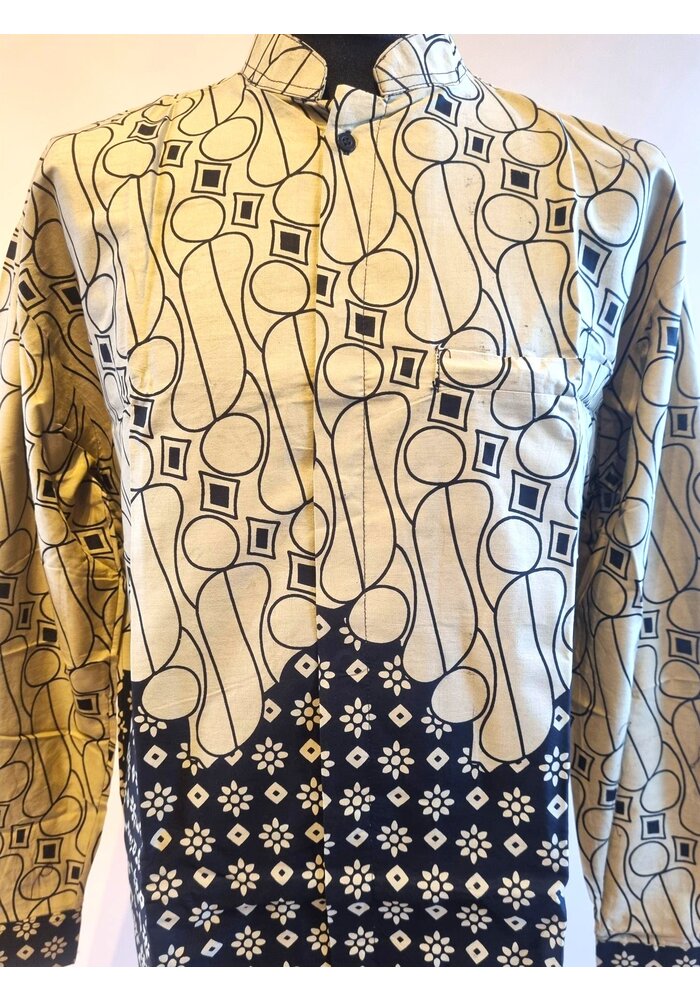 Batik overhemd lange mouw 0910-07