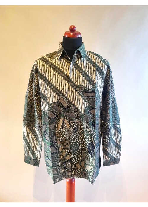 Batik overhemd lange mouw 0910-08