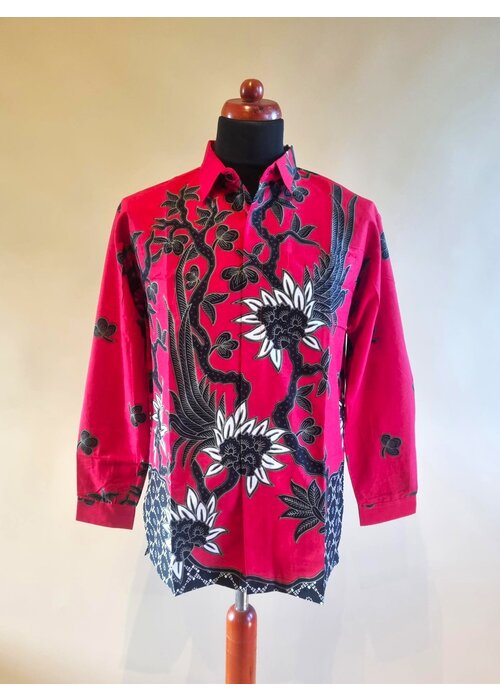 Batik overhemd lange mouw 0910-10