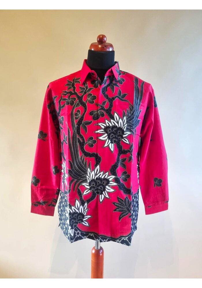 Batik overhemd lange mouw 0910-10