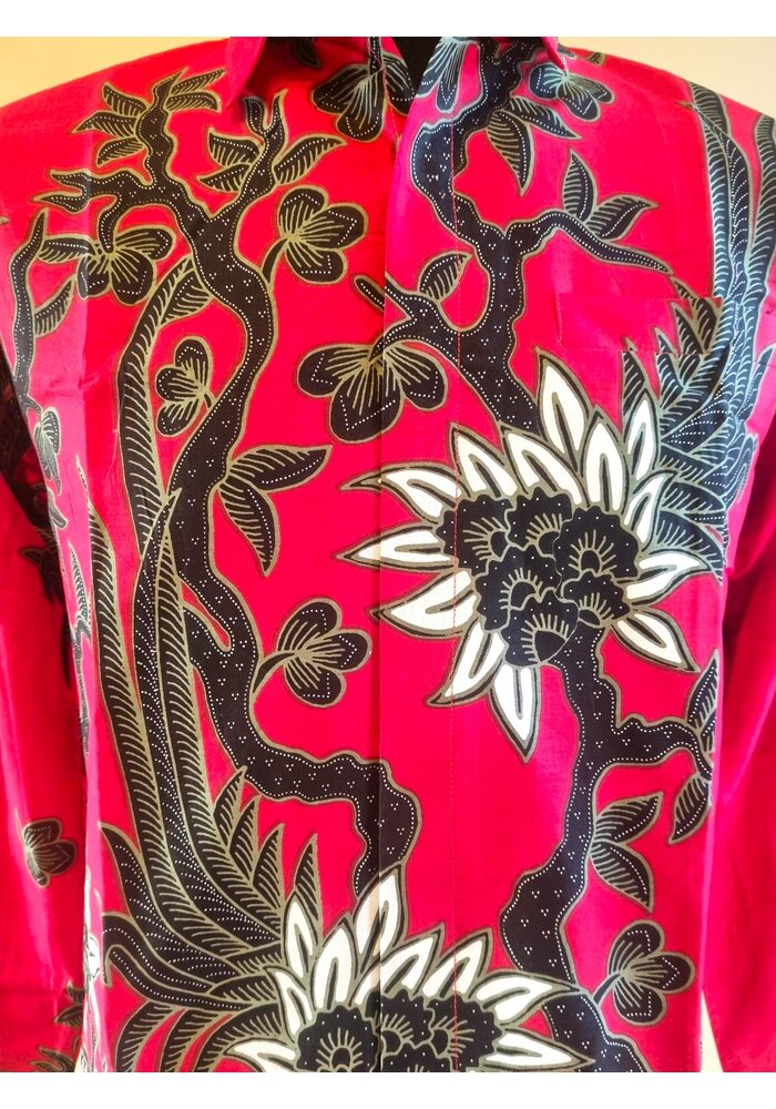 Batik overhemd lange mouw 0910-10