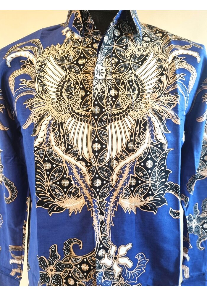 Batik overhemd lange mouw 1010-02