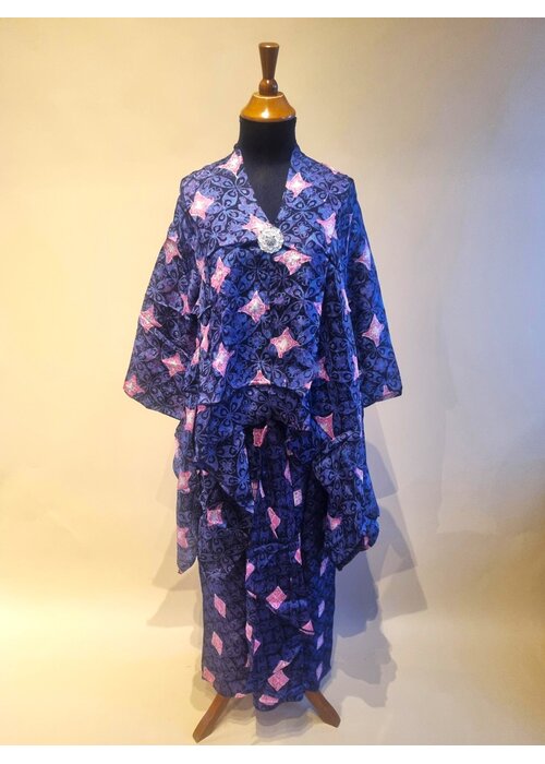 Set tuniek navy blue met bijpassende rok