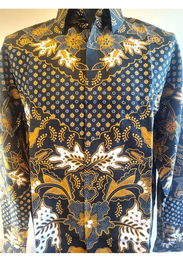 Batik overhemd lange mouw 2710-02
