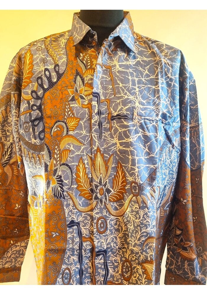 Batik overhemd lange mouw 2710-03
