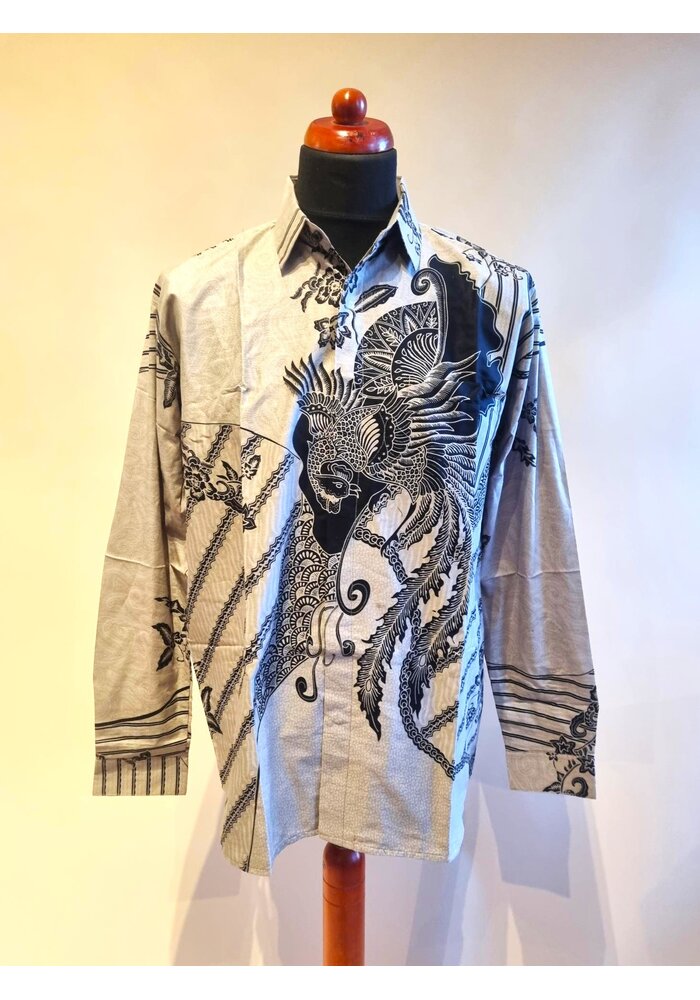 Batik overhemd lange mouw 1612-01
