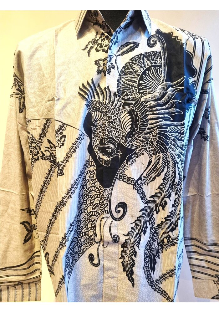 Batik overhemd lange mouw 1612-01