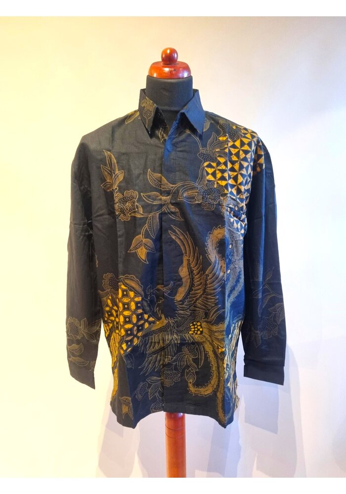 Batik overhemd lange mouw 1612-03