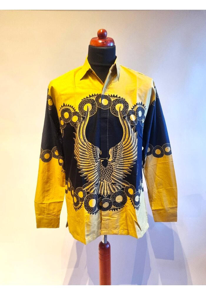 Batik overhemd lange mouw 1612-04