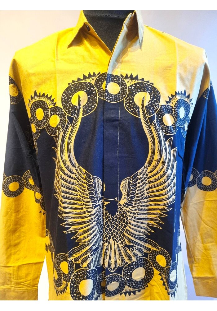 Batik overhemd lange mouw 1612-04