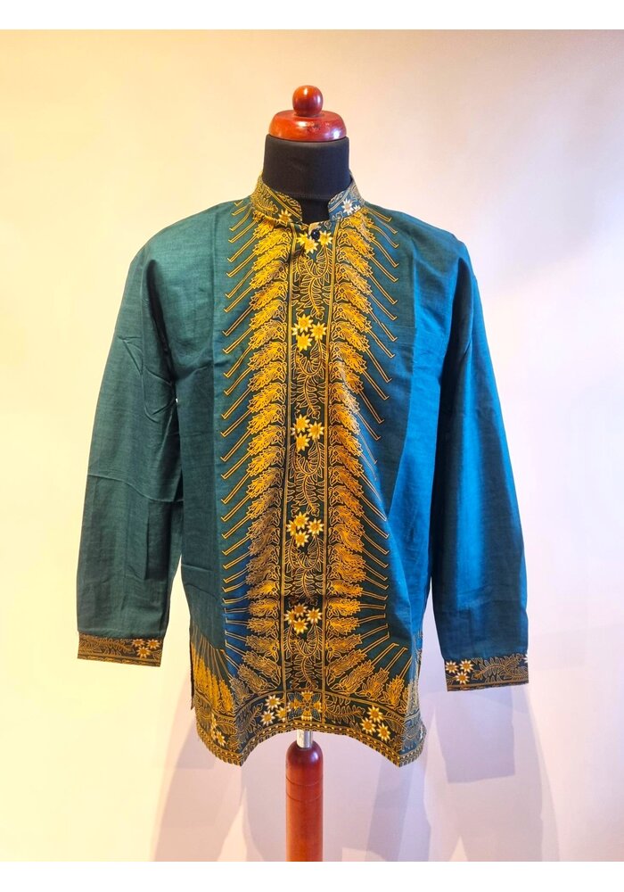 Batik overhemd lange mouw 1612-05