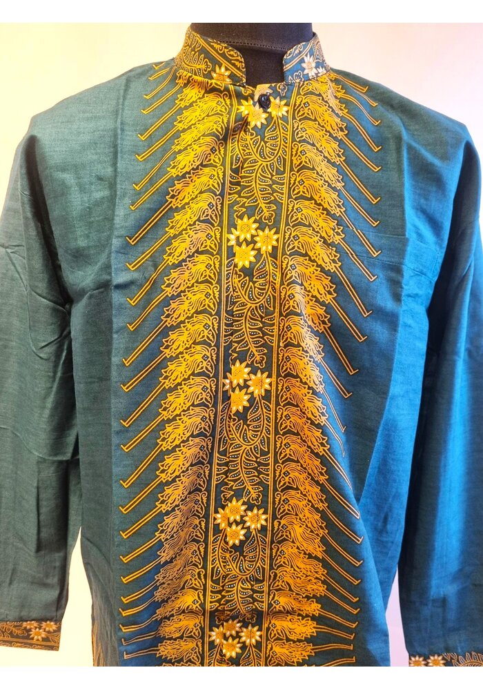 Batik overhemd lange mouw 1612-05