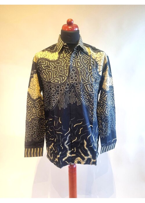 Batik overhemd lange mouw 1912-01